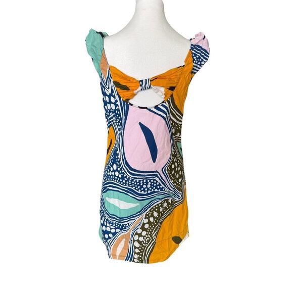 Diane Von Furstenberg Kiamo Color block Mini Dress Size 4 - Picture 5 of 9